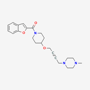 1-(4-{[1-(1-Benzofuran-2-carbonyl)piperidin-4-yl]oxy}but-2-yn-1-yl)-4-methylpiperazine