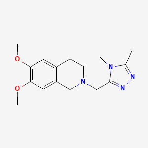 2-[(4,5-dimethyl-4H-1,2,4-triazol-3-yl)methyl]-6,7-dimethoxy-1,2,3,4-tetrahydroisoquinoline