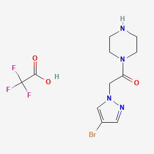 1-[(4-Bromo-1H-pyrazol-1-YL)acetyl]piperazine