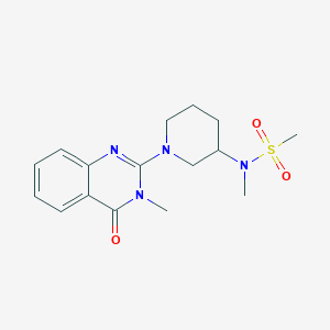 N-methyl-N-[1-(3-methyl-4-oxo-3,4-dihydroquinazolin-2-yl)piperidin-3-yl]methanesulfonamide