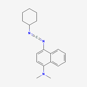 molecular formula C19H23N3 B1223653 N-Cyclohexyl-N'-(4-(dimethylamino) naphthyl)carbodiimide CAS No. 86332-16-3