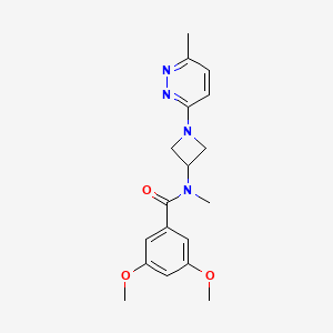 3,5-dimethoxy-N-methyl-N-[1-(6-methylpyridazin-3-yl)azetidin-3-yl]benzamide