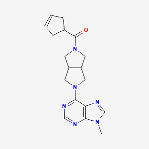 6-[5-(cyclopent-3-ene-1-carbonyl)-octahydropyrrolo[3,4-c]pyrrol-2-yl]-9-methyl-9H-purine