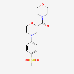 4-(4-Methanesulfonylphenyl)-2-(morpholine-4-carbonyl)morpholine