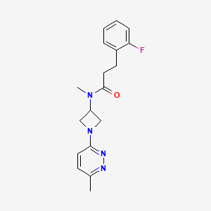 3-(2-fluorophenyl)-N-methyl-N-[1-(6-methylpyridazin-3-yl)azetidin-3-yl]propanamide