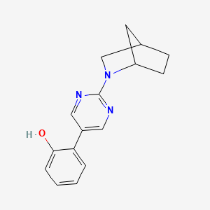 2-(2-{2-Azabicyclo[2.2.1]heptan-2-yl}pyrimidin-5-yl)phenol