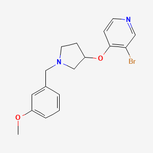 3-Bromo-4-({1-[(3-methoxyphenyl)methyl]pyrrolidin-3-yl}oxy)pyridine