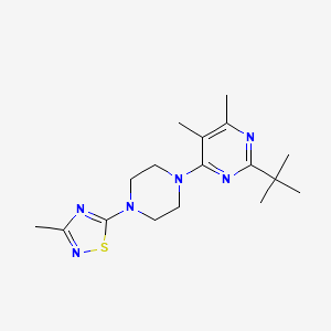 2-Tert-butyl-4,5-dimethyl-6-[4-(3-methyl-1,2,4-thiadiazol-5-yl)piperazin-1-yl]pyrimidine