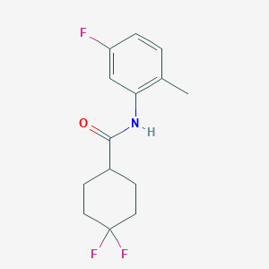 4,4-difluoro-N-(5-fluoro-2-methylphenyl)cyclohexane-1-carboxamide