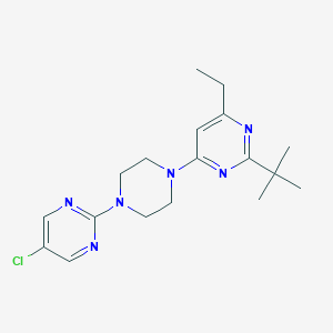 2-Tert-butyl-4-[4-(5-chloropyrimidin-2-yl)piperazin-1-yl]-6-ethylpyrimidine