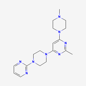 2-Methyl-4-(4-methylpiperazin-1-yl)-6-[4-(pyrimidin-2-yl)piperazin-1-yl]pyrimidine