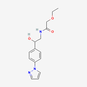 2-ethoxy-N-{2-hydroxy-2-[4-(1H-pyrazol-1-yl)phenyl]ethyl}acetamide