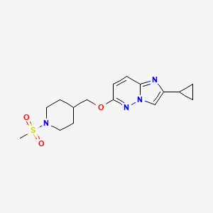 4-[({2-Cyclopropylimidazo[1,2-b]pyridazin-6-yl}oxy)methyl]-1-methanesulfonylpiperidine