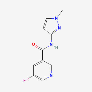 5-fluoro-N-(1-methyl-1H-pyrazol-3-yl)pyridine-3-carboxamide