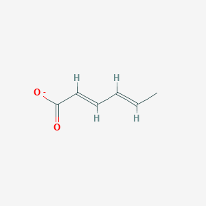molecular formula C6H7O2- B1223678 Sorbate CAS No. 72138-88-6