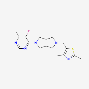 4-{5-[(2,4-Dimethyl-1,3-thiazol-5-yl)methyl]-octahydropyrrolo[3,4-c]pyrrol-2-yl}-6-ethyl-5-fluoropyrimidine