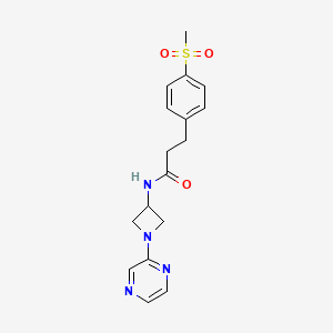 3-(4-methanesulfonylphenyl)-N-[1-(pyrazin-2-yl)azetidin-3-yl]propanamide