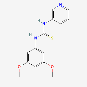 molecular formula C14H15N3O2S B1223683 1-(3,5-Dimethoxyphenyl)-3-(3-pyridinyl)thiourea 