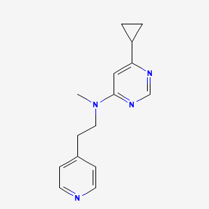 6-cyclopropyl-N-methyl-N-[2-(pyridin-4-yl)ethyl]pyrimidin-4-amine