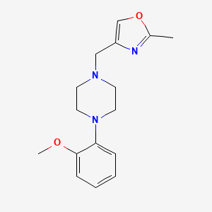 molecular formula C16H21N3O2 B12236891 1-(2-Methoxyphenyl)-4-[(2-methyl-1,3-oxazol-4-yl)methyl]piperazine 