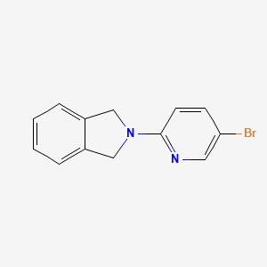 molecular formula C13H11BrN2 B12236904 2-(5-bromopyridin-2-yl)-2,3-dihydro-1H-isoindole 