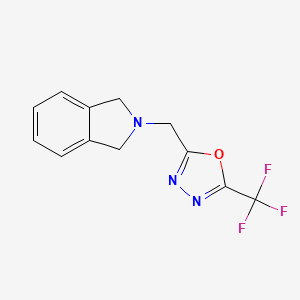 2-{[5-(trifluoromethyl)-1,3,4-oxadiazol-2-yl]methyl}-2,3-dihydro-1H-isoindole