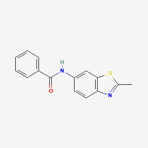 molecular formula C15H12N2OS B1223692 N-(2-methyl-1,3-benzothiazol-6-yl)benzamide 
