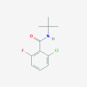 molecular formula C11H13ClFNO B12236929 N-tert-butyl-2-chloro-6-fluorobenzamide 