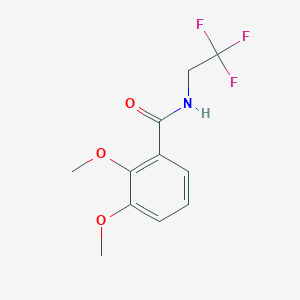 molecular formula C11H12F3NO3 B12236936 2,3-dimethoxy-N-(2,2,2-trifluoroethyl)benzamide 