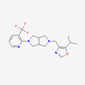 2-(5-{[5-(Propan-2-yl)-1,3-oxazol-4-yl]methyl}-octahydropyrrolo[3,4-c]pyrrol-2-yl)-3-(trifluoromethyl)pyridine