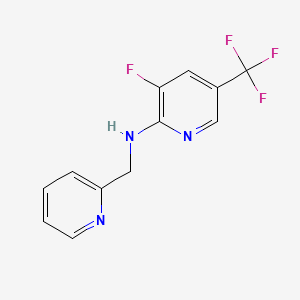 3-fluoro-N-[(pyridin-2-yl)methyl]-5-(trifluoromethyl)pyridin-2-amine