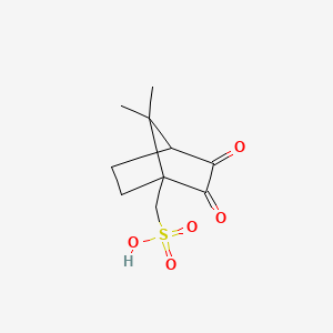 molecular formula C10H14O5S B1223696 Camphorquinone-10-sulfonic acid 