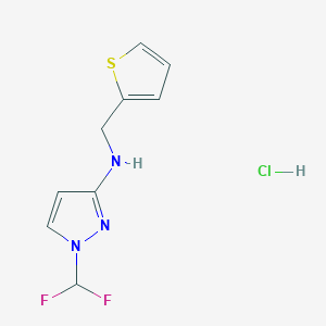 1-(difluoromethyl)-N-(2-thienylmethyl)-1H-pyrazol-3-amine