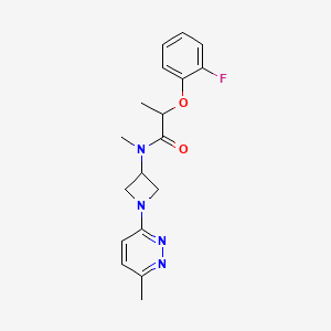 2-(2-fluorophenoxy)-N-methyl-N-[1-(6-methylpyridazin-3-yl)azetidin-3-yl]propanamide