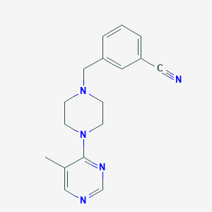 3-{[4-(5-Methylpyrimidin-4-yl)piperazin-1-yl]methyl}benzonitrile