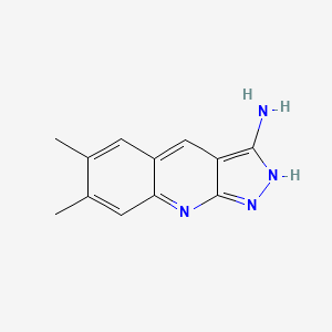 6,7-dimethyl-2H-pyrazolo[3,4-b]quinolin-3-amine
