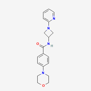 4-(morpholin-4-yl)-N-[1-(pyridin-2-yl)azetidin-3-yl]benzamide