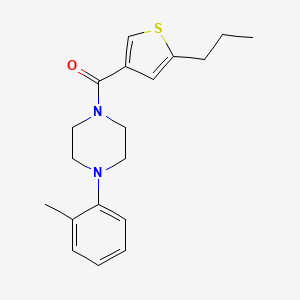 [4-(2-Methylphenyl)-1-piperazinyl]-(5-propyl-3-thiophenyl)methanone