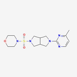 molecular formula C15H23N5O3S B12237027 4-{[5-(4-Methylpyrimidin-2-yl)-octahydropyrrolo[3,4-c]pyrrol-2-yl]sulfonyl}morpholine 