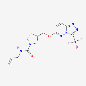 N-(prop-2-en-1-yl)-3-({[3-(trifluoromethyl)-[1,2,4]triazolo[4,3-b]pyridazin-6-yl]oxy}methyl)pyrrolidine-1-carboxamide