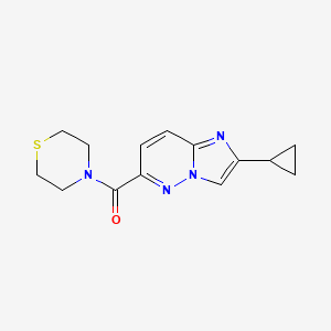 4-{2-Cyclopropylimidazo[1,2-b]pyridazine-6-carbonyl}thiomorpholine