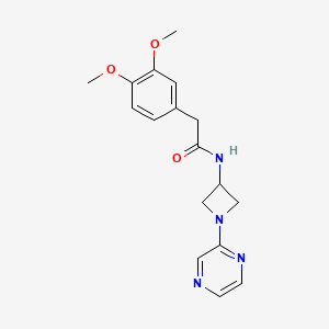 2-(3,4-dimethoxyphenyl)-N-[1-(pyrazin-2-yl)azetidin-3-yl]acetamide