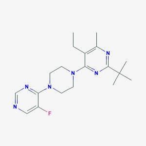 2-Tert-butyl-5-ethyl-4-[4-(5-fluoropyrimidin-4-yl)piperazin-1-yl]-6-methylpyrimidine