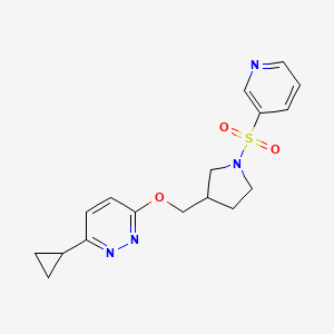 3-Cyclopropyl-6-{[1-(pyridine-3-sulfonyl)pyrrolidin-3-yl]methoxy}pyridazine