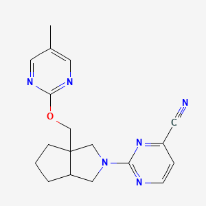 2-(3a-{[(5-Methylpyrimidin-2-yl)oxy]methyl}-octahydrocyclopenta[c]pyrrol-2-yl)pyrimidine-4-carbonitrile