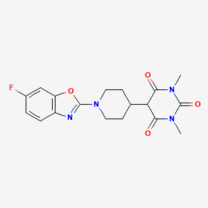 5-[1-(6-Fluoro-1,3-benzoxazol-2-yl)piperidin-4-yl]-1,3-dimethyl-1,3-diazinane-2,4,6-trione