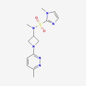 N,1-dimethyl-N-[1-(6-methylpyridazin-3-yl)azetidin-3-yl]-1H-imidazole-2-sulfonamide