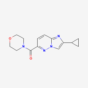 4-{2-Cyclopropylimidazo[1,2-b]pyridazine-6-carbonyl}morpholine