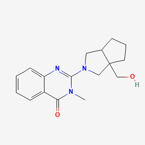 2-[3a-(Hydroxymethyl)-octahydrocyclopenta[c]pyrrol-2-yl]-3-methyl-3,4-dihydroquinazolin-4-one