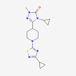 4-cyclopropyl-3-[1-(3-cyclopropyl-1,2,4-thiadiazol-5-yl)piperidin-4-yl]-1-methyl-4,5-dihydro-1H-1,2,4-triazol-5-one